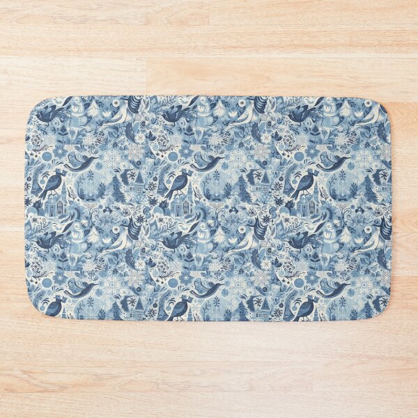Item preview, Christmas Winter Theme Blue Tones Pattern #2 designed and sold by AIrtisticPrints.