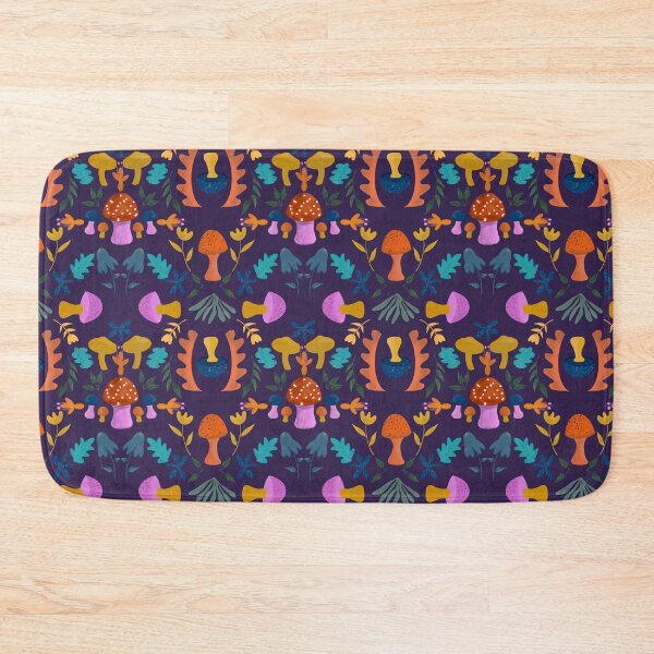 Item preview, Mushrooms in violet designed and sold by Clauzierra.