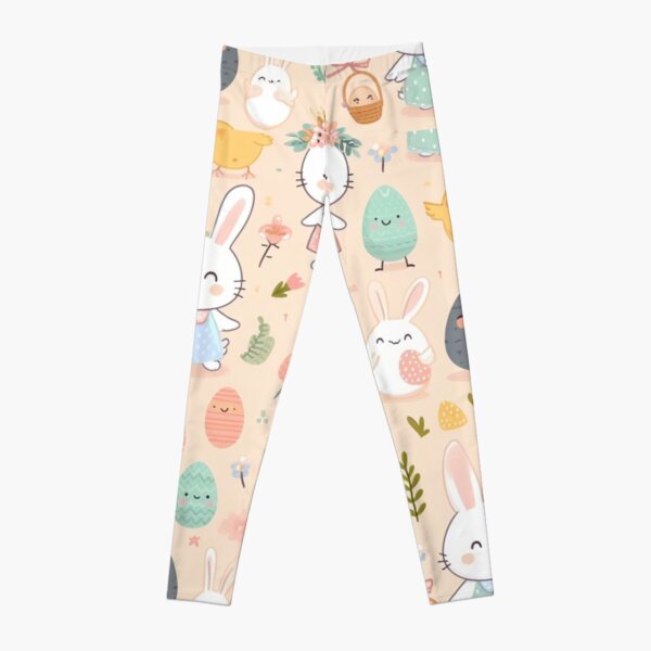 Playful Easter Cute Pattern Leggings