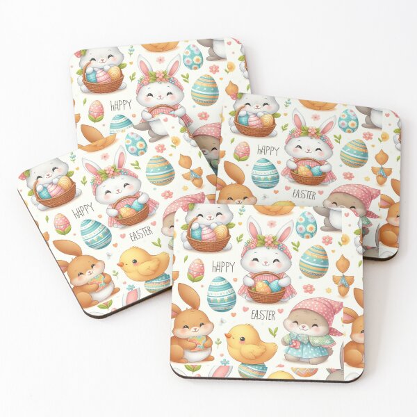 Item preview, seamless pattern cute happy Easter  Throw Blankets designed and sold by Cuteanimecorner.