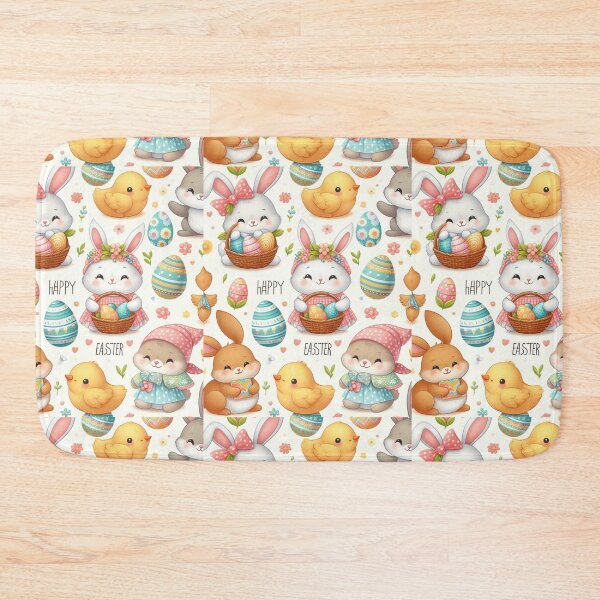 Item preview, seamless pattern cute happy Easter  Throw Blankets designed and sold by Cuteanimecorner.