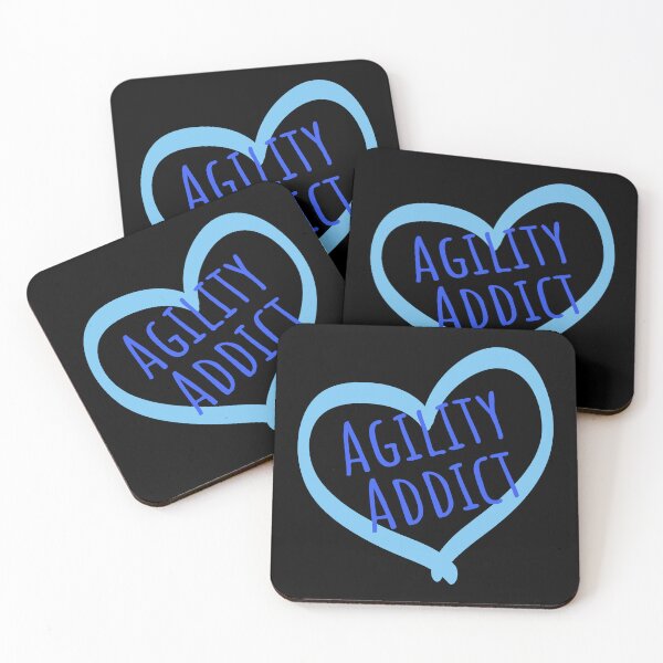 Item preview, Agility addict - agility enthusiast in blue in a heart designed and sold by pascaleagility.