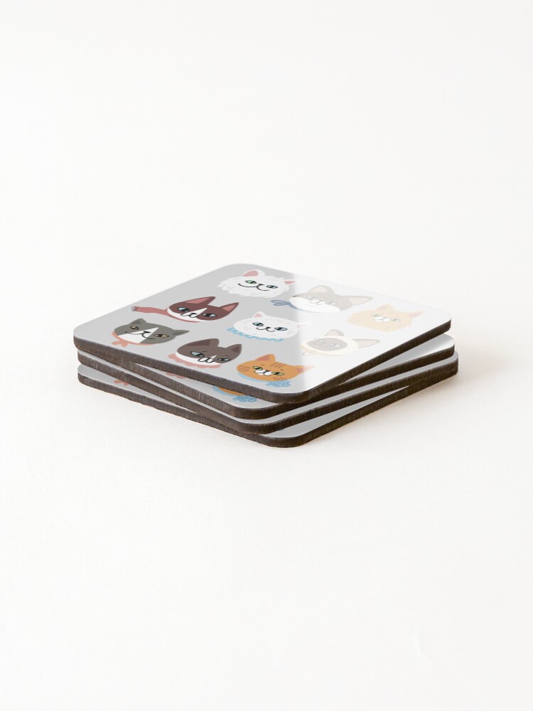 Thumbnail 4 of 5, Coasters (Set of 4), Most Adorable Cat Collection designed and sold by RDevane.