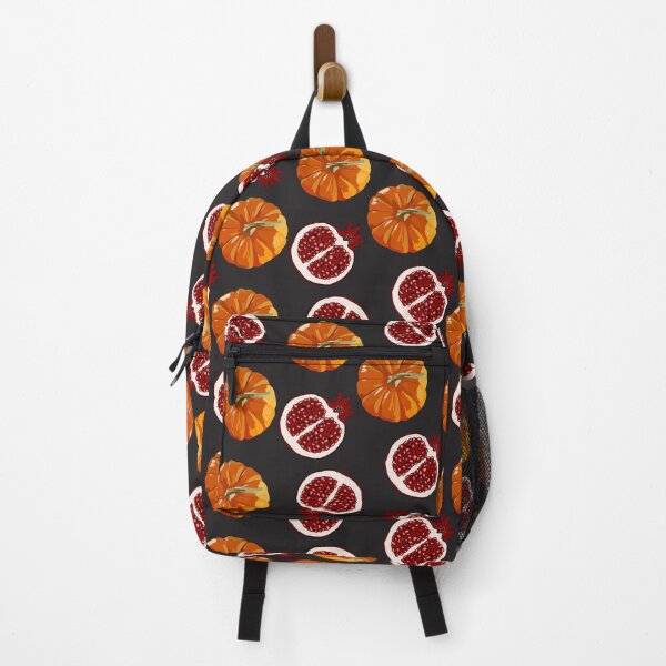 Item preview, fall print with pumpkins and pomegranate. A cute interesting fall print. Pumpkins and pomegranate designed and sold by Anhen-new-style.