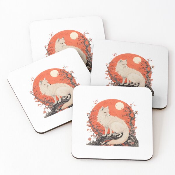 Item preview, Japanese Fox Kitsune designed and sold by Yana Grech.