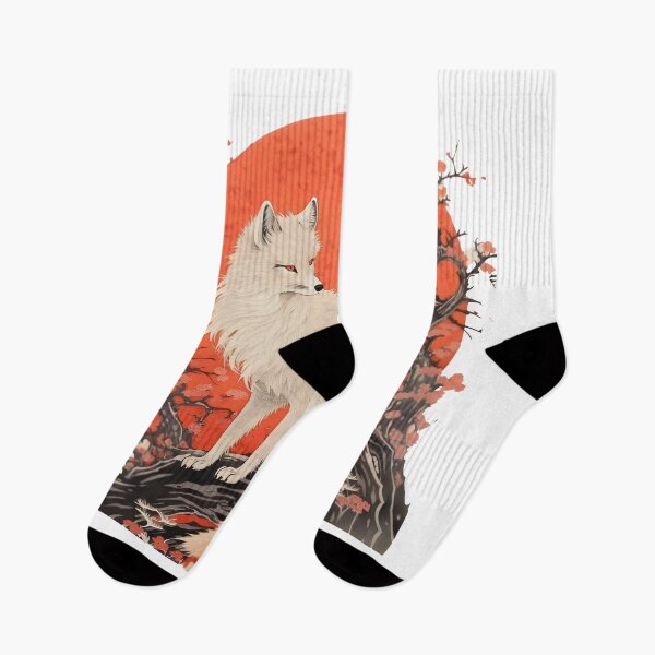 Item preview, Japanese Fox Kitsune designed and sold by Yana Grech.