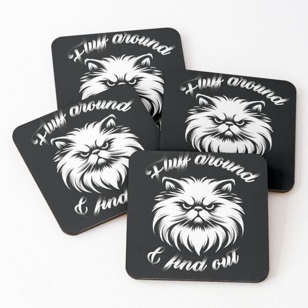 Item preview, Cat, Kitten Fluff Around And Find Out Funny graphic Tee-Shirt designed and sold by olympe-store.