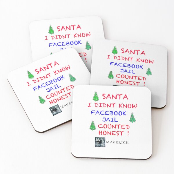 Item preview, Santa I didnt know facebook jail counted honest  designed and sold by MAVERICK-Artist.
