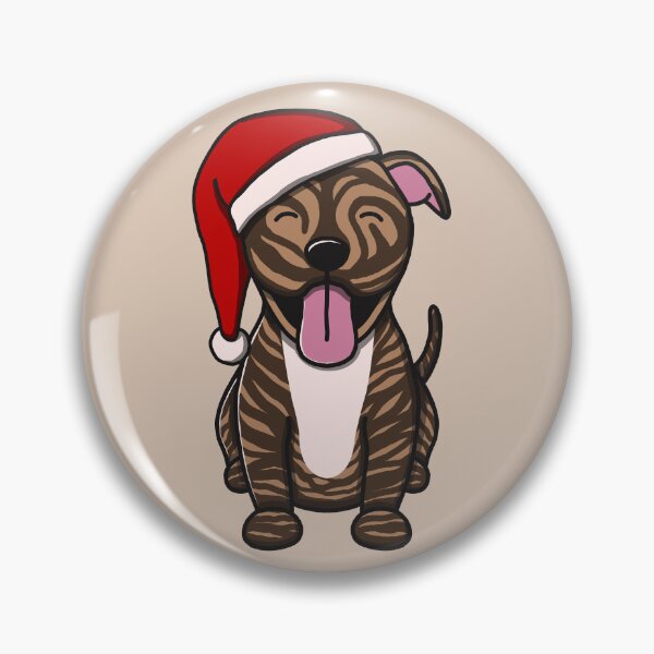 Item preview, Christmas Brindle Pitbull designed and sold by Luan Huynh.