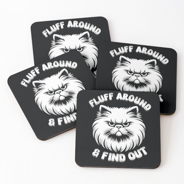 Item preview, Cat, Kitten Fluff Around And Find Out Funny graphic Tee-Shirt designed and sold by olympe-store.
