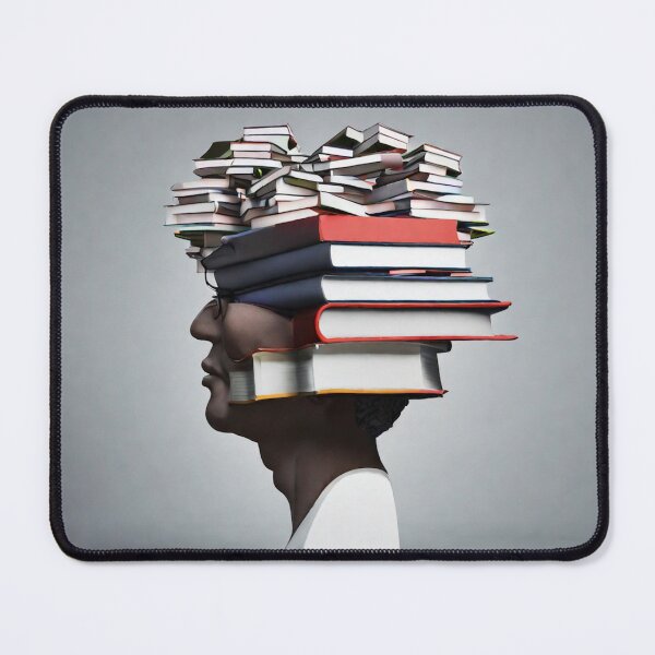 Item preview, Book Head - Book Lover - Studying designed and sold by Barbara Burgess.