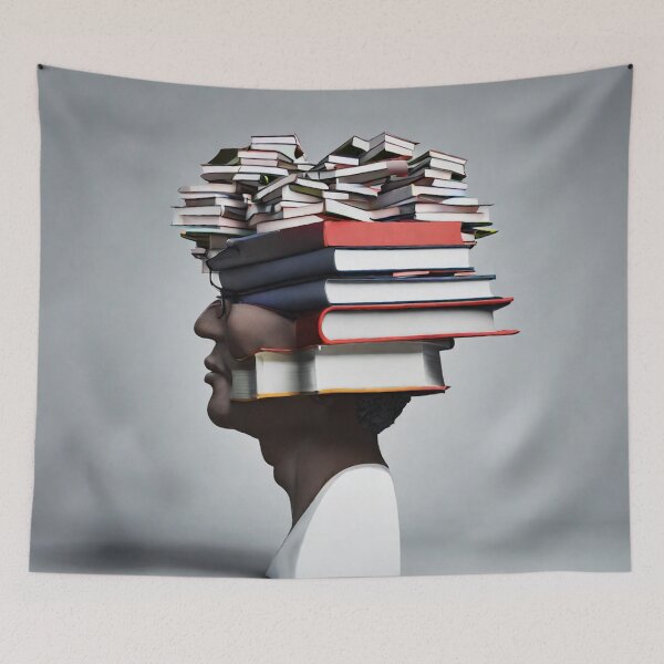 Item preview, Book Head - Book Lover - Studying designed and sold by Barbara Burgess.