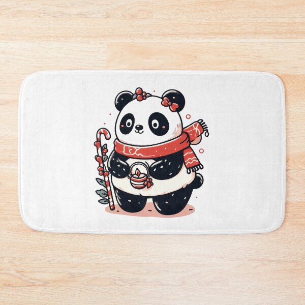 Item preview, Christmas Panda with Scarf | Christmas Animal Art for Animal Lovers and Panda Lovers Cute designed and sold by FestivePalette.