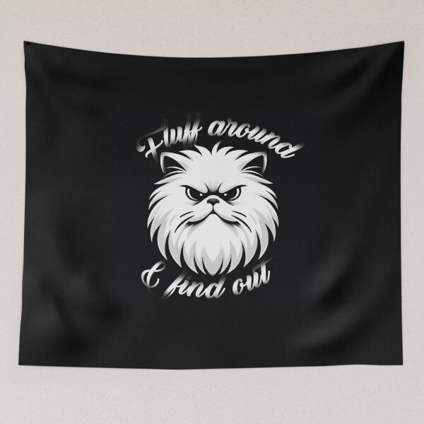 Item preview, Cat, Kitten Fluff Around And Find Out Funny graphic Tee-Shirt designed and sold by olympe-store.