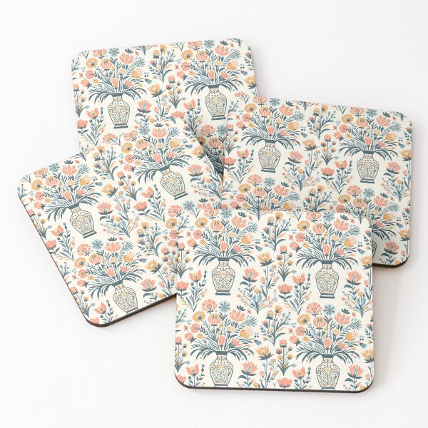 Item preview, Vase of Flowers Simplistic Pattern #1 designed and sold by AIrtisticPrints.