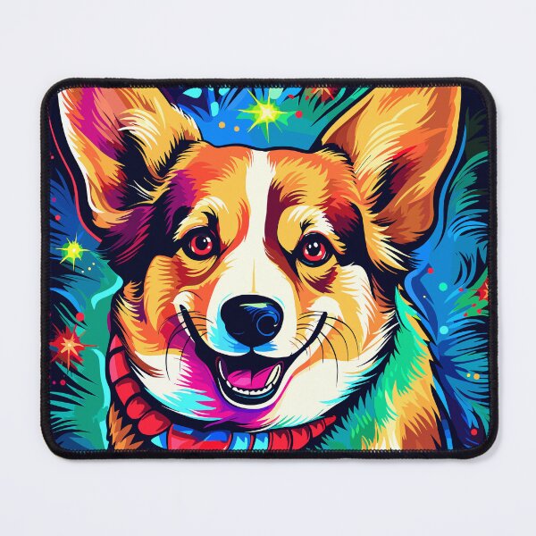 Item preview, Vibrant Corgi Christmas design designed and sold by Artbyminga.