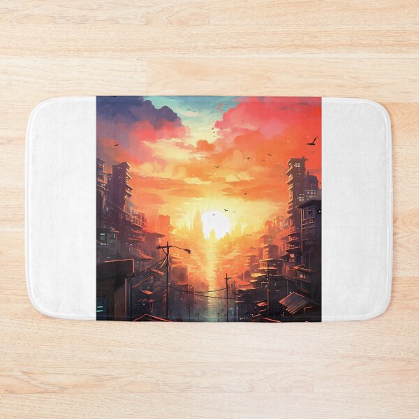 Item preview, Sunset Cityscape in Watercolor designed and sold by Shirtastically.