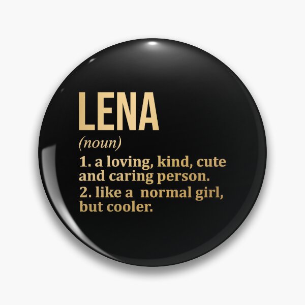 Item preview, Lena Name Definition in Gold designed and sold by XCIV.