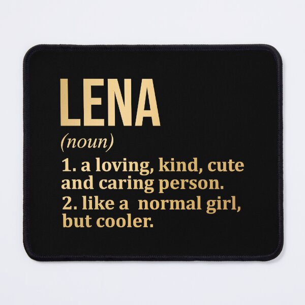Item preview, Lena Name Definition in Gold designed and sold by XCIV.