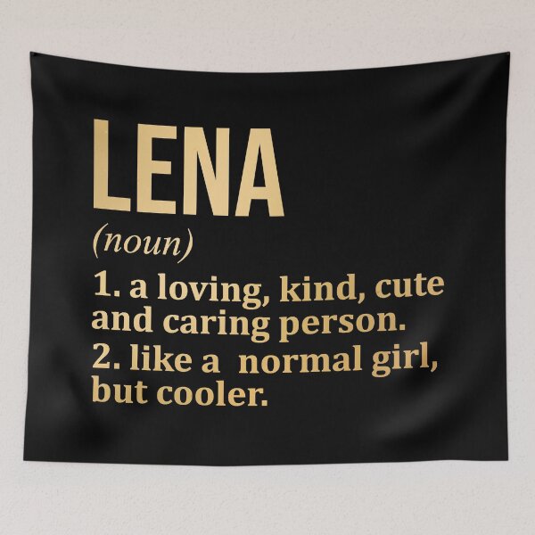 Item preview, Lena Name Definition in Gold designed and sold by XCIV.