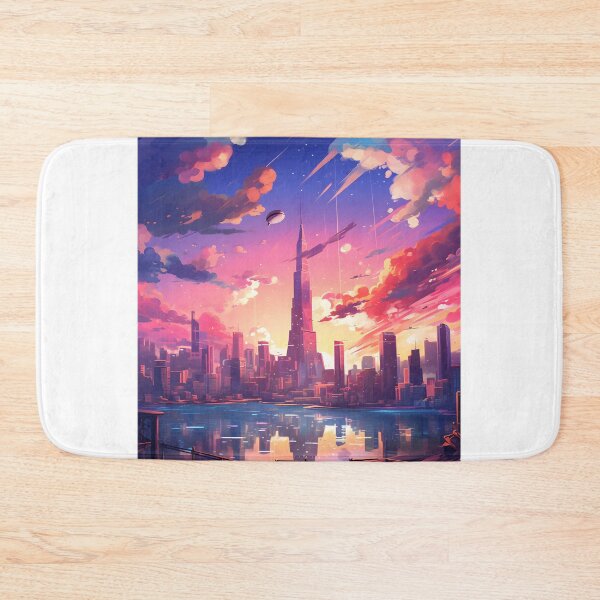 Item preview, Vibrant Sunset Over the City: Watercolor Art designed and sold by Shirtastically.