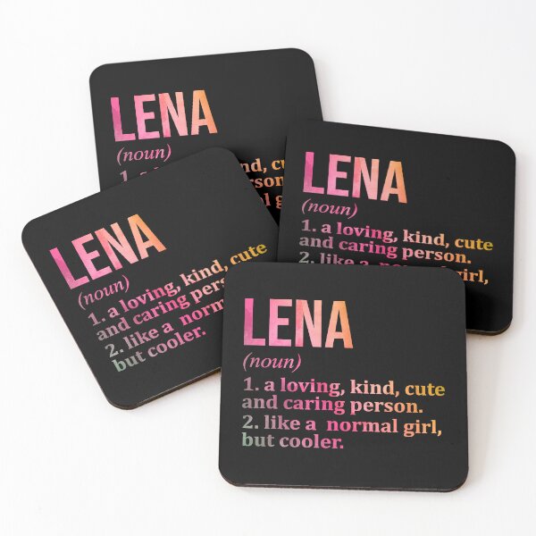Item preview, Lena Name Definition in Watercolor designed and sold by XCIV.