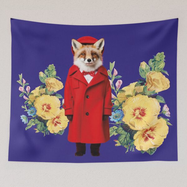 Item preview, funny fox with coat designed and sold by Mauswohn.