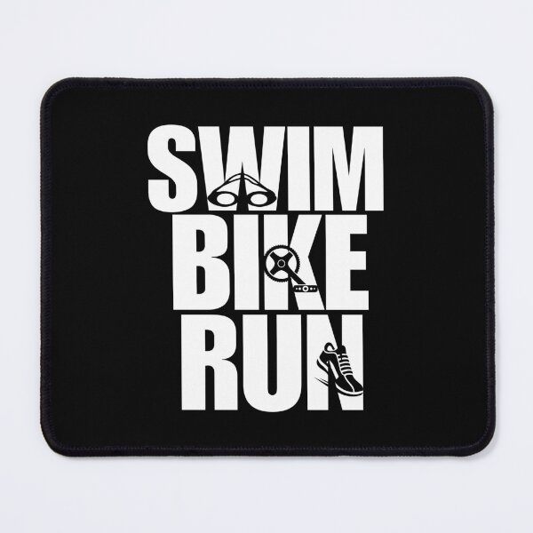 Item preview, Triathlon swim bike run icon triathlete typography designed and sold by portrait4you.