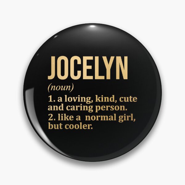 Item preview, Jocelyn Name Definition in Gold designed and sold by XCIV.