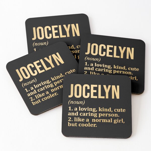 Item preview, Jocelyn Name Definition in Gold designed and sold by XCIV.