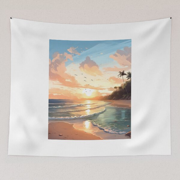 Item preview, Sunrise Serenity: Beach in Watercolor designed and sold by Shirtastically.
