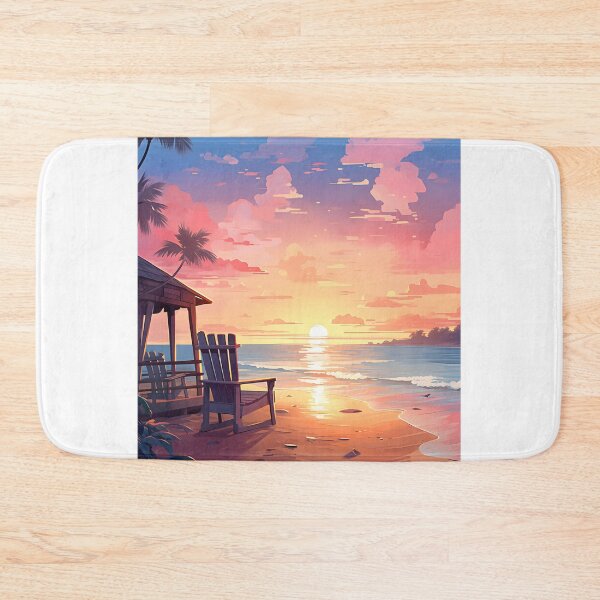 Item preview, Tranquil Dawn: Watercolor Beach Scene designed and sold by Shirtastically.