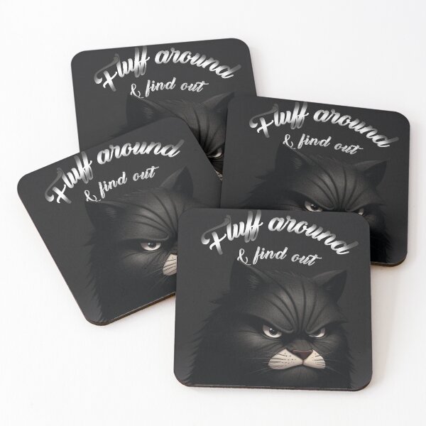 Item preview, Cat, Kitten Fluff Around And Find Out Funny graphic Tee-Shirt designed and sold by olympe-store.