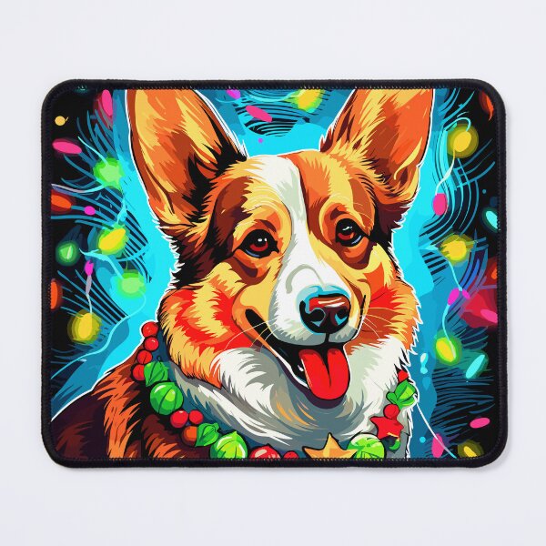 Item preview, Corgi Christmas lights design designed and sold by Artbyminga.