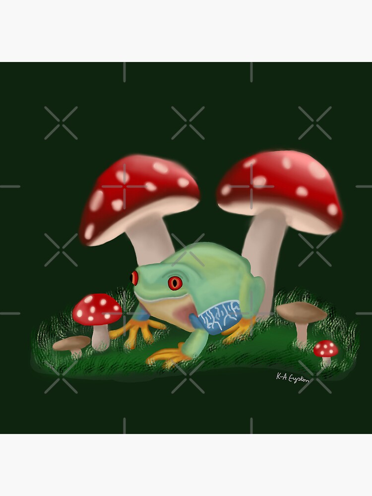 Thumbnail 4 of 4, Pillow, Frog designed and sold by K-AEyston.