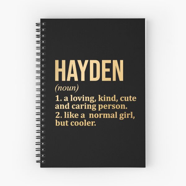 Item preview, Hayden Name Definition in Gold designed and sold by XCIV.