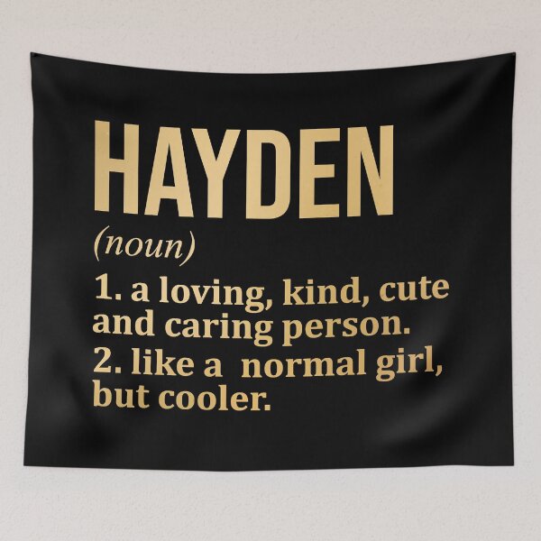 Item preview, Hayden Name Definition in Gold designed and sold by XCIV.
