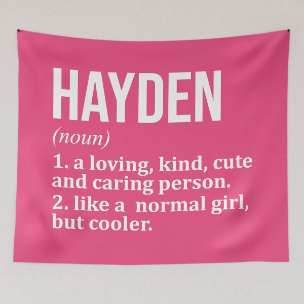 Item preview, Hayden Name Definition for Women designed and sold by XCIV.