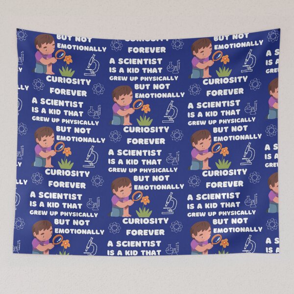 Item preview, Curiosity forever for scientists with boy and magnifying glass designed and sold by Lady-Frost.