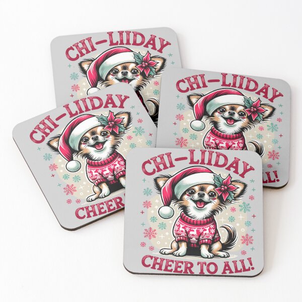 Item preview, Cute Christmas Chihuahua brings Holiday Joy designed and sold by Hibiskusmond.