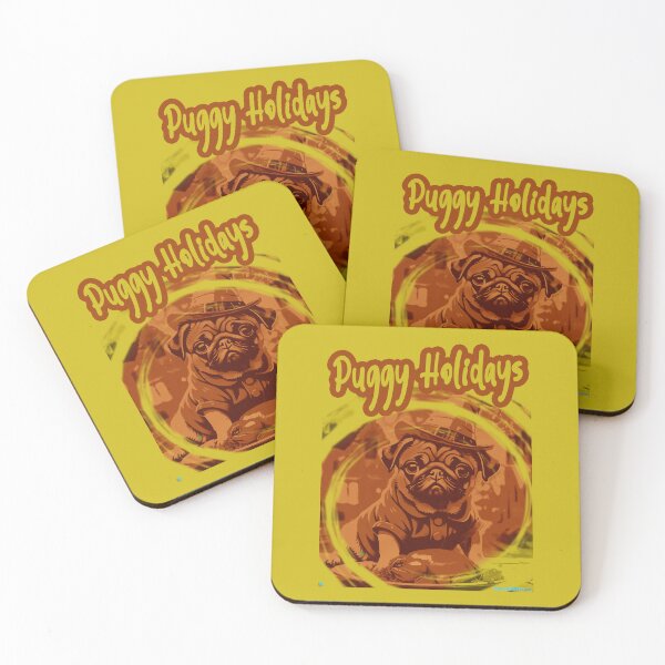 Item preview, Pug HAPPY HOLIDAYS 49 ALTERNATIVE PUGGY HOLIDAYS designed and sold by RedBluffTraders.