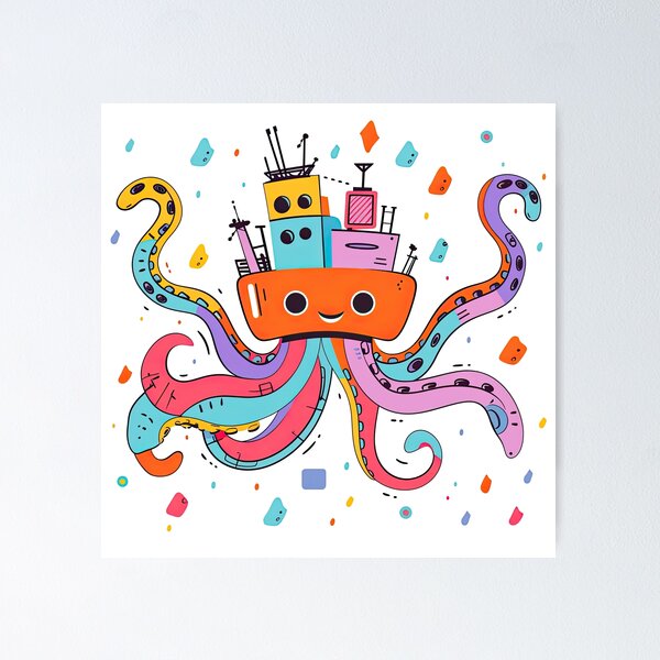 Item preview, Octo-Engineer's Voyage designed and sold by DenseColor.
