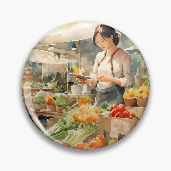 Item preview, Farmer's Market Fervor: Watercolor Wonder designed and sold by Shirtastically.