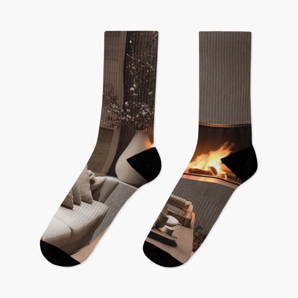 Item preview, Cozy Winter Evening by the Fireplace designed and sold by FireScreen.
