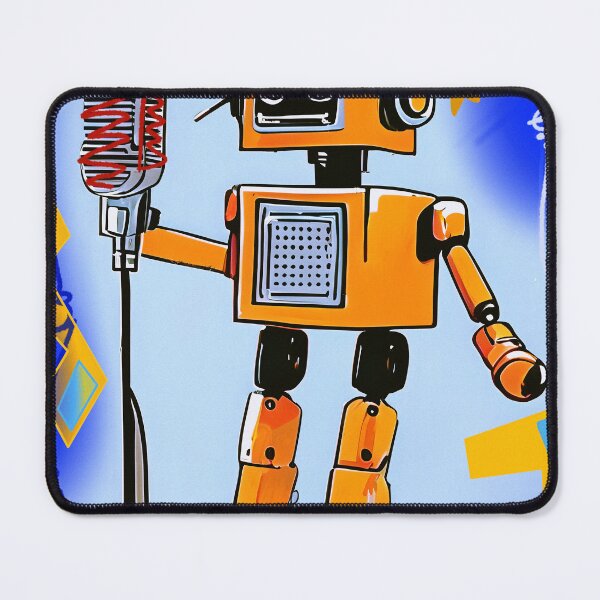 Item preview, Despite the initial stage fright, robots can do karaoke suprisingly well if pushed designed and sold by ObliqArtworks.