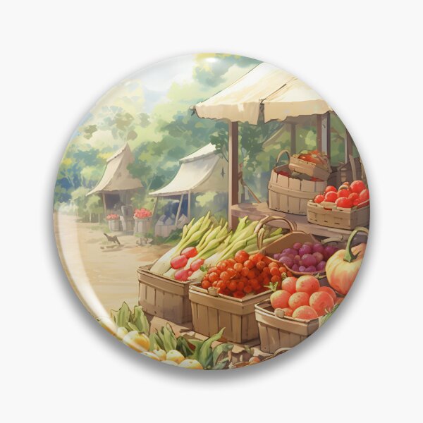 Item preview, Watercolor Wanderlust: The Lively Farmer's Market designed and sold by Shirtastically.