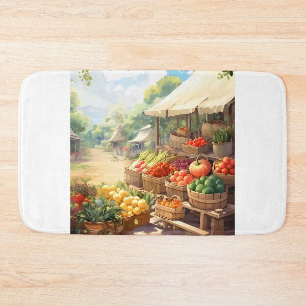 Item preview, Watercolor Wanderlust: The Lively Farmer's Market designed and sold by Shirtastically.
