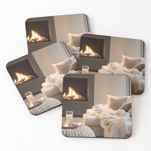 Item preview, Cozy Winter Evening by the Fireplace designed and sold by FireScreen.