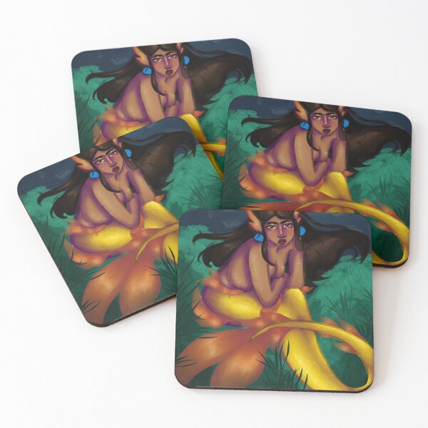 Item preview, Shimmering Yellow Tailed Mermaid designed and sold by Wilde-Flair.