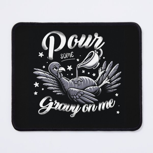 Item preview, Pour Some Gravy On Me Button Up Groovy Thanksgiving Turkey Tee-Shirt designed and sold by olympe-store.